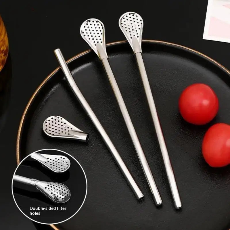 Stainless Steel Bombilla Filter Straw – Reusable Yerba Mate Set Bombilla Filter Straw Nixie