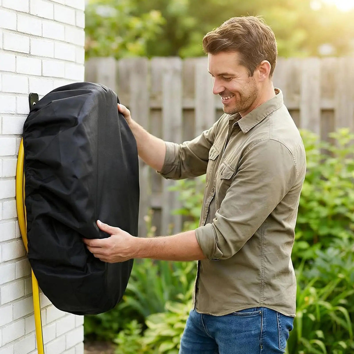 Wall-Mounted Garden Hose Cover – UV Resistant 420D Oxford Cloth