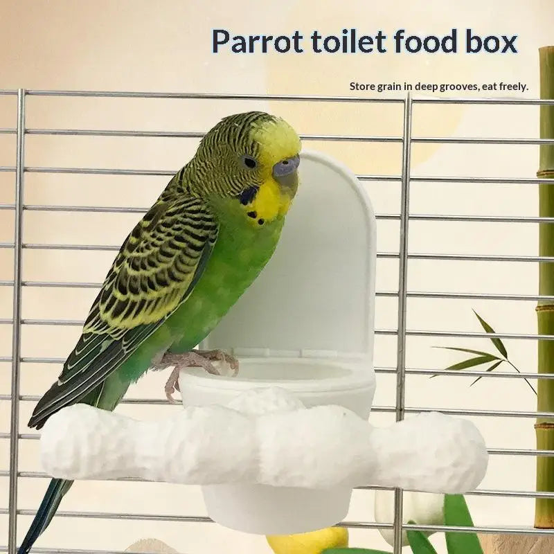 Parrot Hanging Dual Feeder Bowl – Food-Safe PLA Bird Accessory Bird Feeder Bowl Nixie