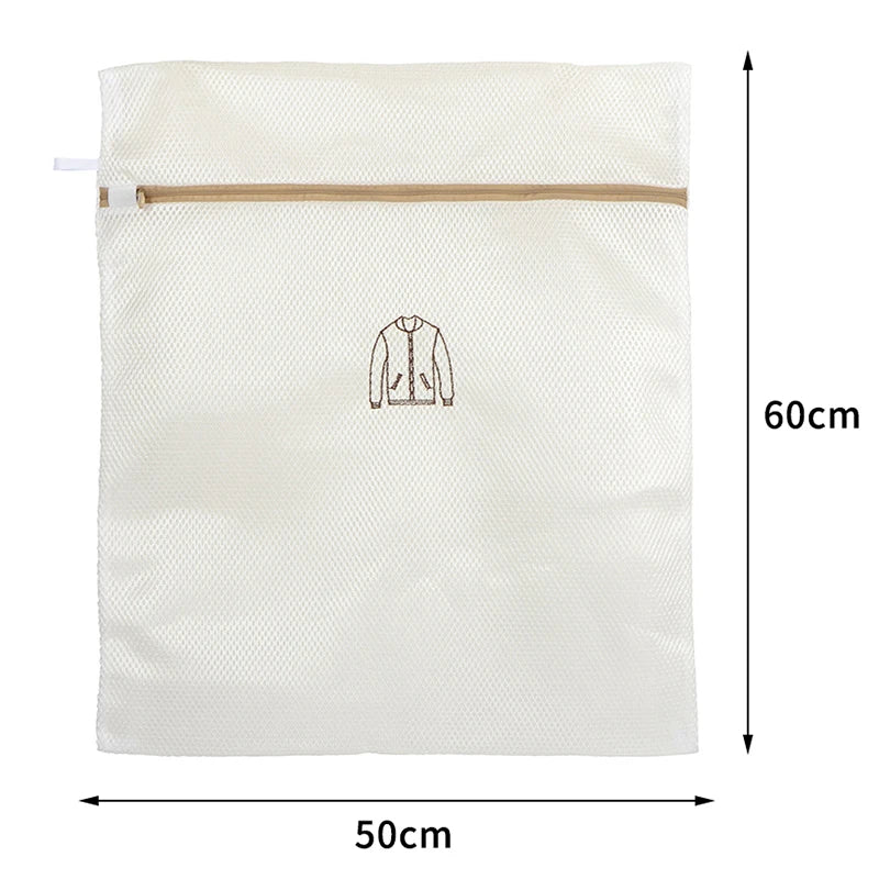 Fine Mesh Laundry Bags Set – Thickened Washing & Travel Storage Mesh Laundry Bag Nixie 50cm white