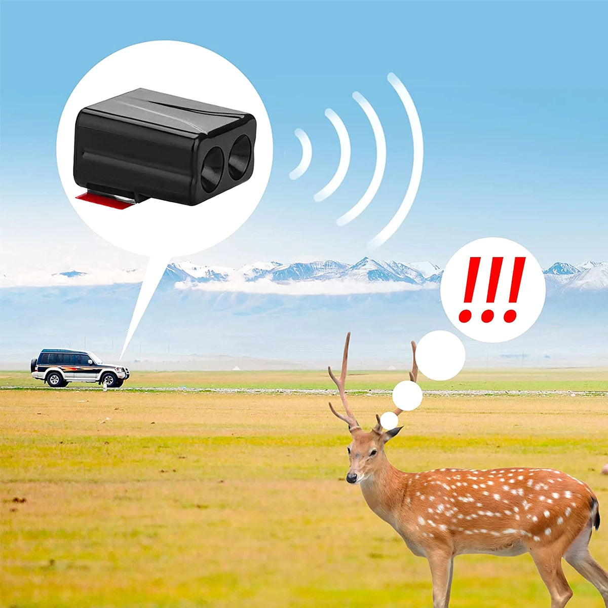 6Pcs Car Deer Whistle Ultrasonic Animal Warning Device Vehicle Animal Warning Nixie