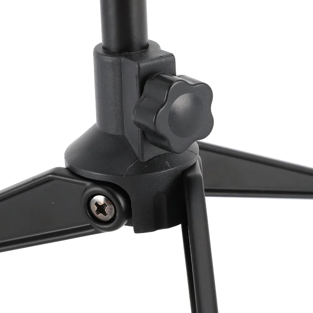 Height Adjustable Desktop Microphone Stand with Mic Clip