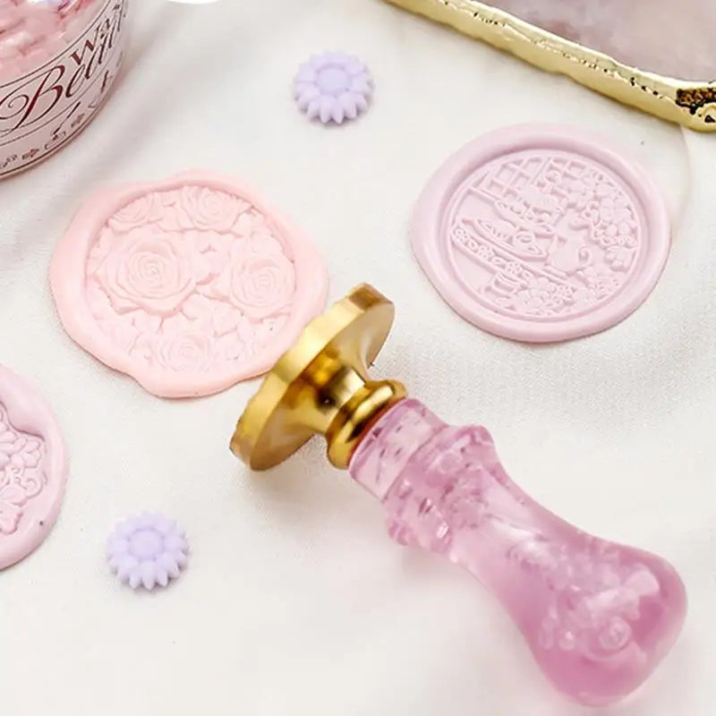 Sealing Wax Stamp Handle – DIY Invitations & Scrapbooking Wax Stamp Handle Nixie pink