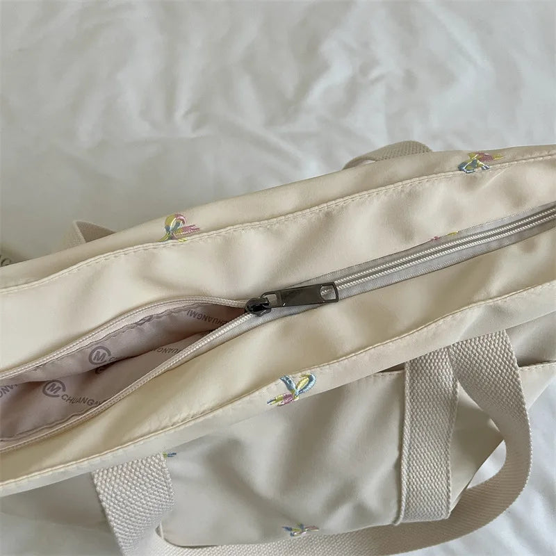 Minimalist Large Canvas Tote Bag – Women's Shoulder & Travel Bag Canvas Tote Bag Nixie