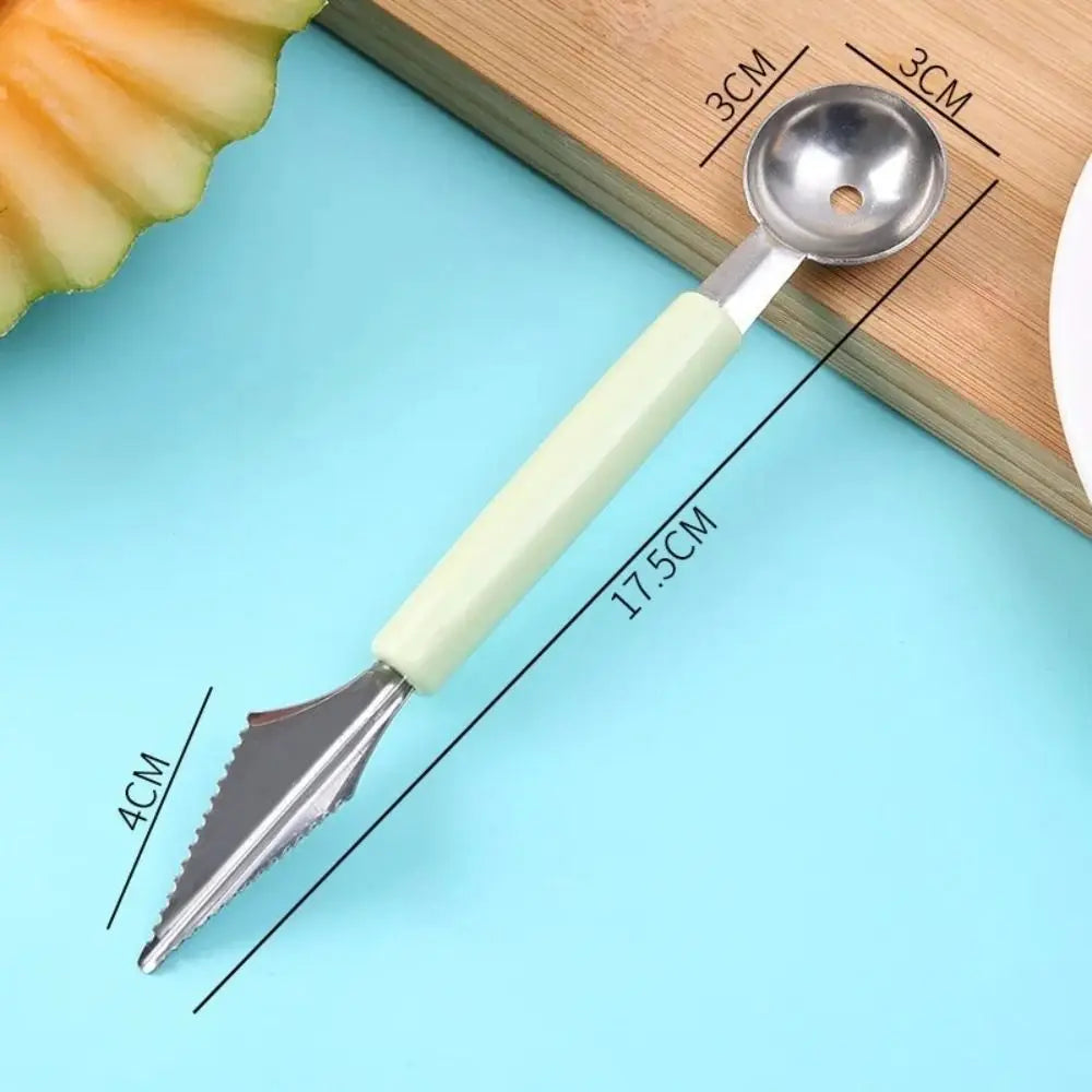 2-in-1 Stainless Steel Ice Cream Baller & Fruit Scoop Tool Fruit & Ice Cream Scoop Nixie