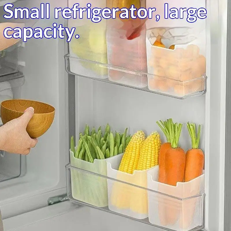 4-Pack Stackable BPA Free Fridge Organizer Bins – Clear Storage Fridge Organizer Bins Nixie
