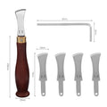 Leather Edge Creaser Tool – Stainless Steel Hot Press Liner Leather Crafting Tool Nixie 1set