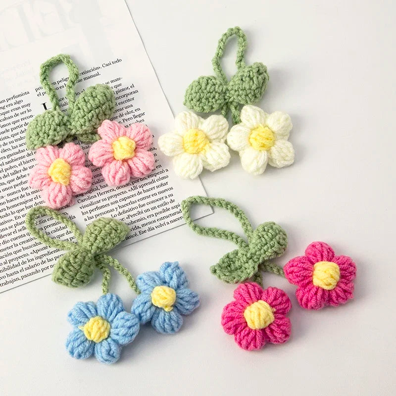 Handmade Crochet Lily of the Valley Flower Keychain Flower Keychain Nixie