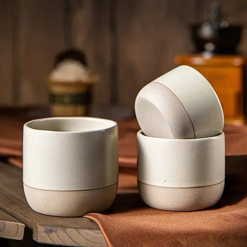Japanese Retro Stone Ceramic Espresso Cup – Wabi-Sabi Style Ceramic Espresso Cup Nixie