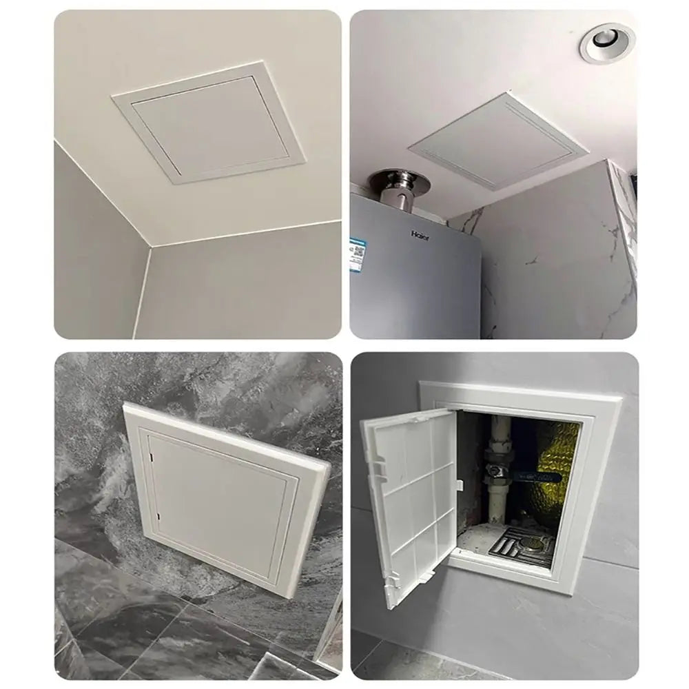 White ABS Hinged Access Panel – Inspection Hatch for Wall & Ceiling