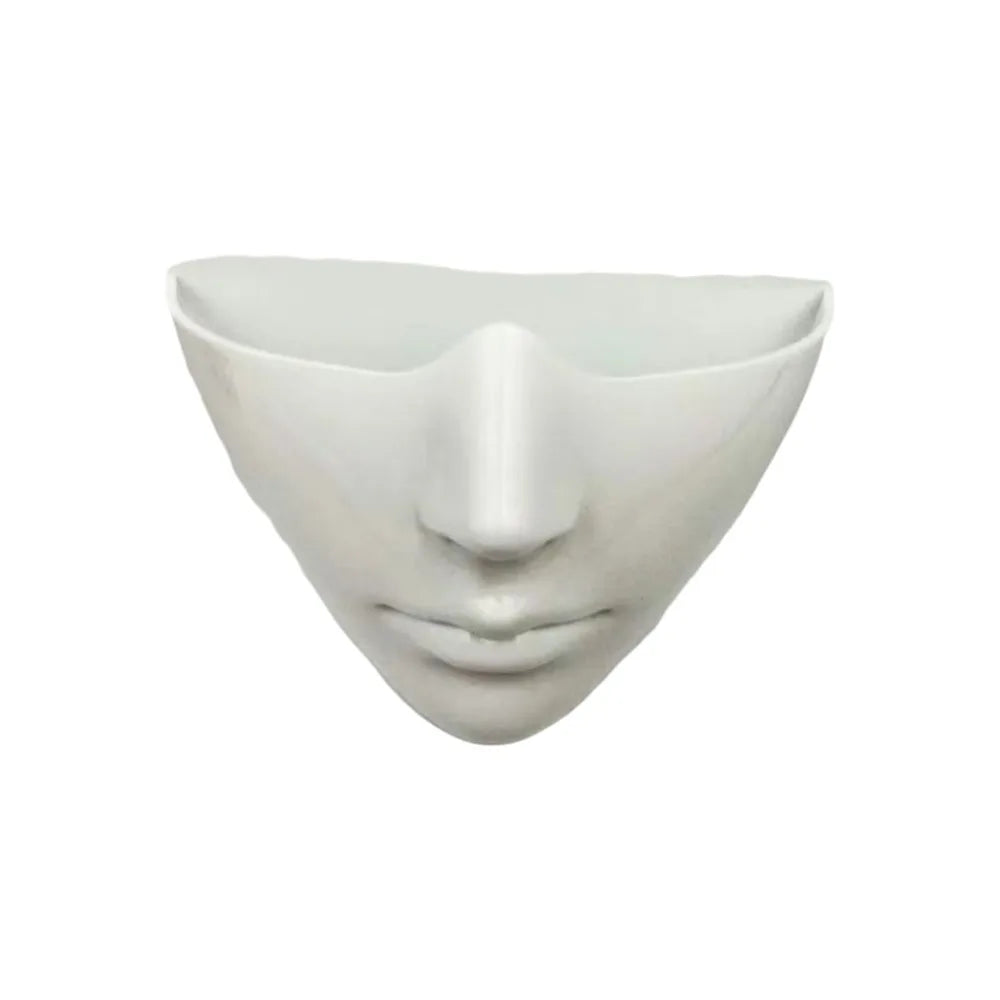 Glossy Black Half Face Mask | PVC Cosplay Masquerade Mask Cosplay Face Mask Nixie Style 1