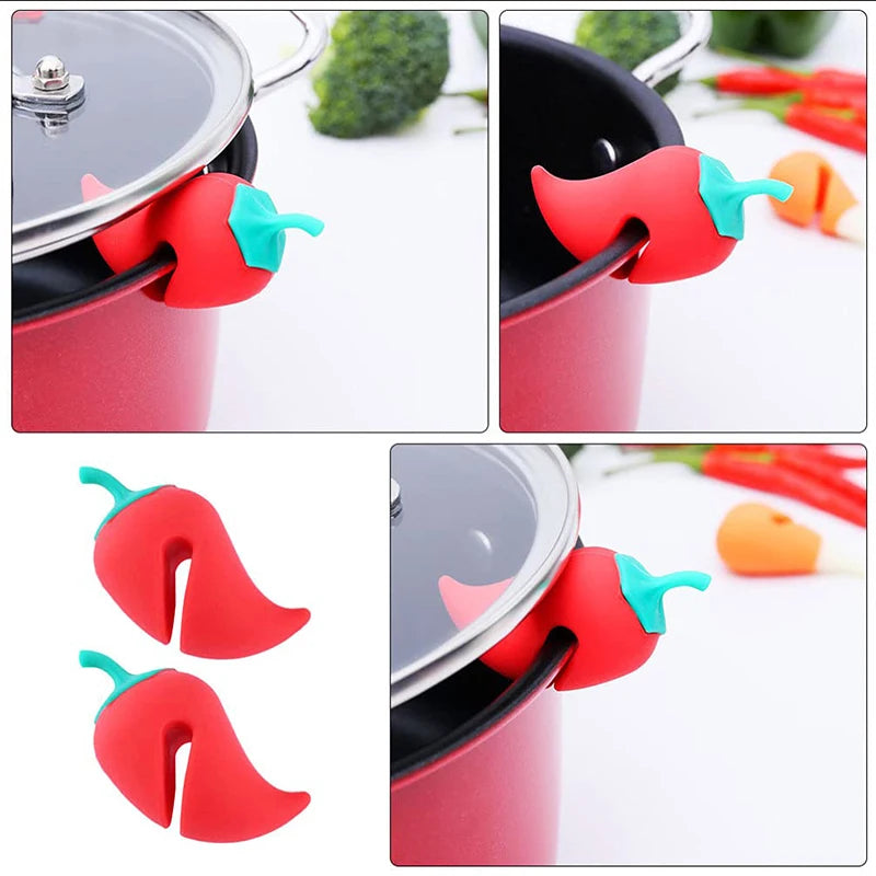 Silicone Pot Lid Lifter Anti-Spill Holder | Cute Kitchen Gadget Pot Lid Lifter Nixie