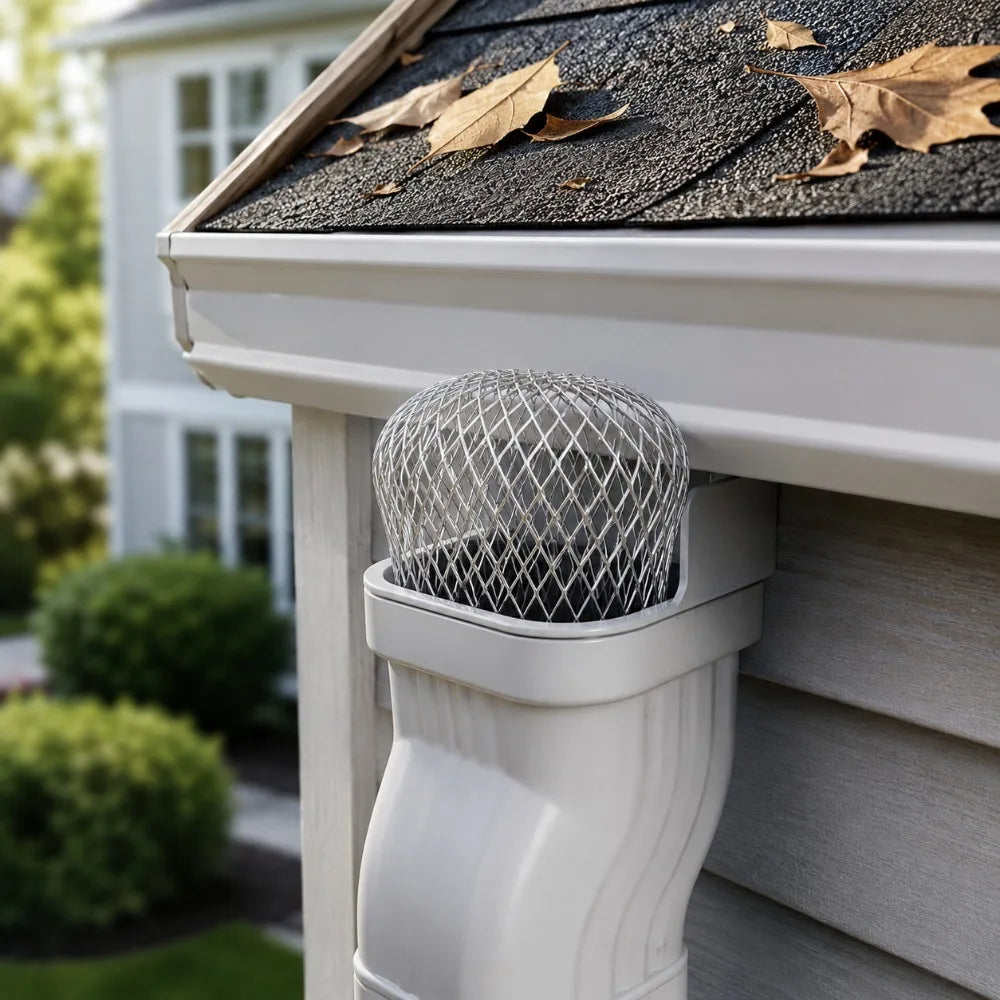 Metal Mesh Gutter Drain Cover – Leaf & Debris Filter Guard