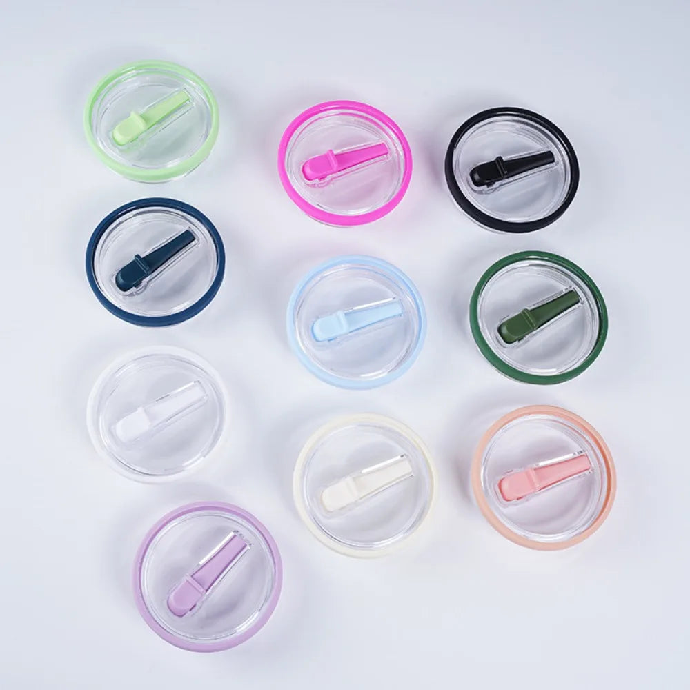 40oz Replacement Cup Lid with Folding Straw – Threaded Fit Tumbler Replacement Lid Nixie