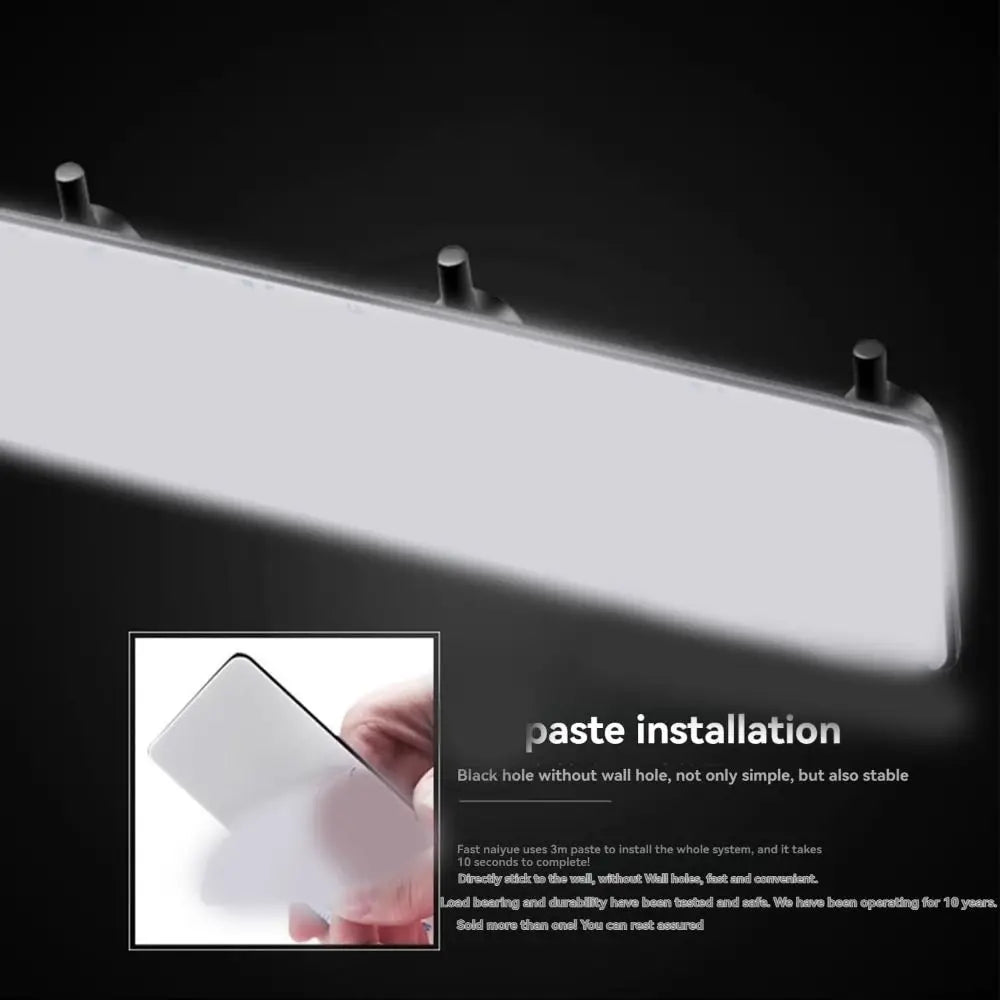 304 Stainless Steel Wall Key Holder with 3 Hooks – No Drill Wall Key Holder Nixie