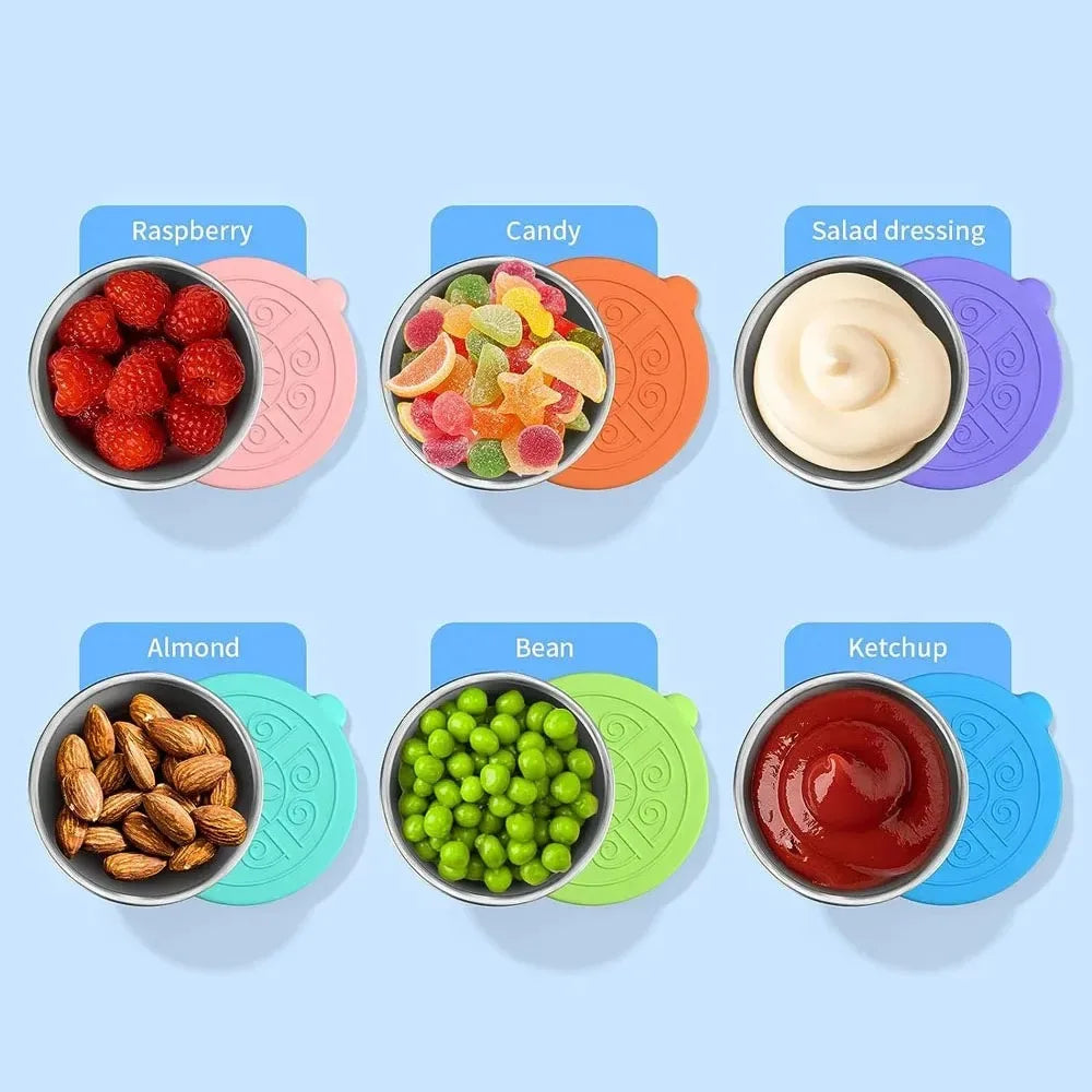 12pc 304 Stainless Steel Leakproof Food Containers & Dressing Cups Food Storage Containers Nixie