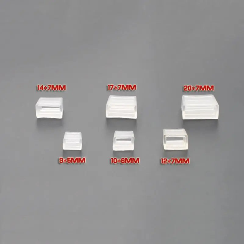 50Pcs Silicone End Caps for 220V 2835 5050 LED Neon Strip LED Strip Accessory Nixie