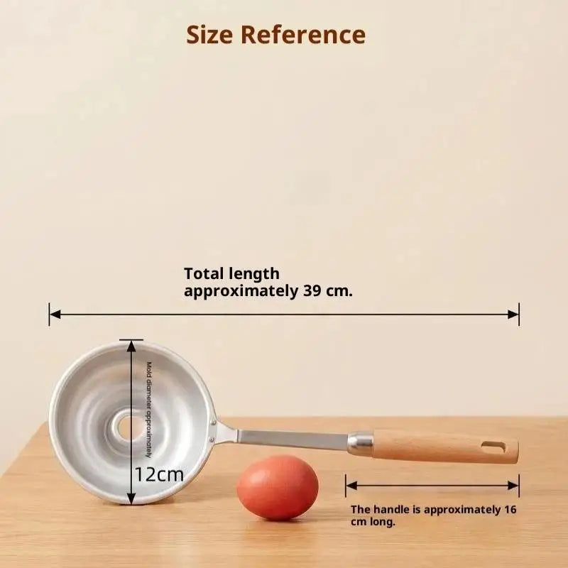 Food-Grade Donut Frying Mold with Wood Handle | Ring Maker Donut Frying Mold Nixie one size