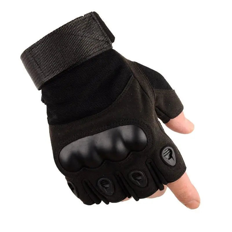 Tactical Fingerless Gloves – Half Finger Sport & Outdoor Tactical Sport Gloves Nixie black M