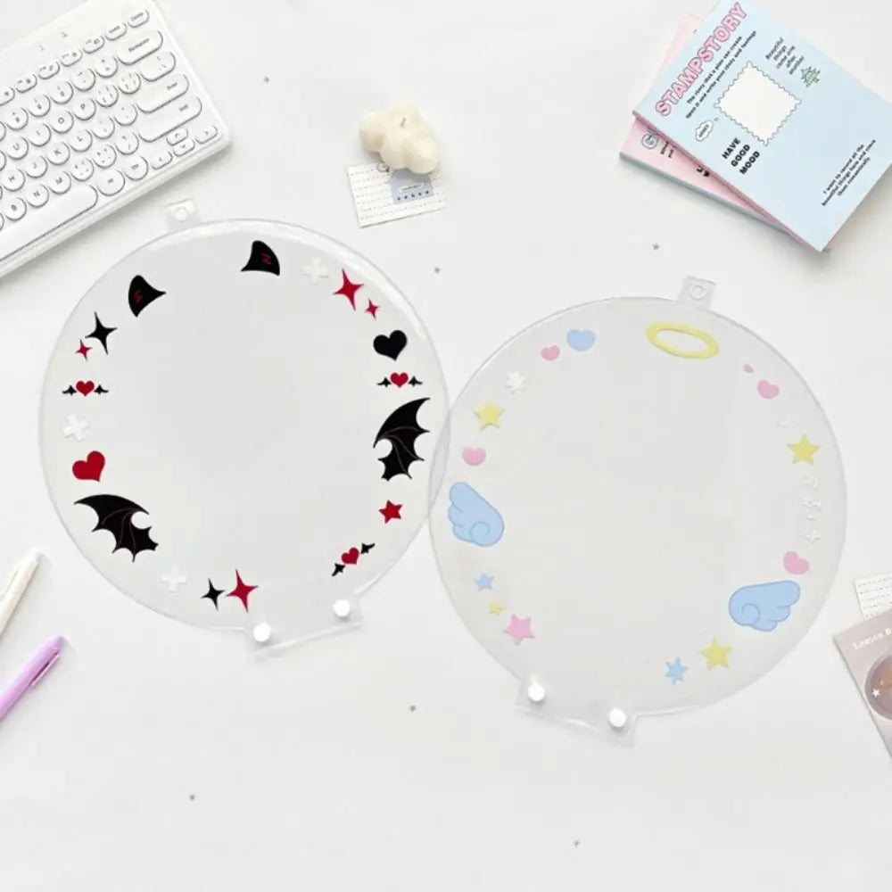 Cartoon PVC K-Pop Uchiwa Fan Protector Cover | Clear Dustproof Case Fan Protector Cover Nixie