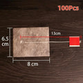 100Pcs Biodegradable Corn Fiber Empty Tea Bags with String Empty Tea Bags Nixie A2