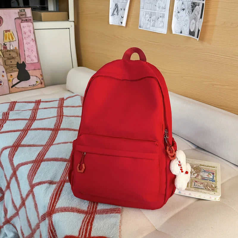 Letter-Embroidered Girls School Backpack – Large & Lightweight Girls School Backpack Nixie