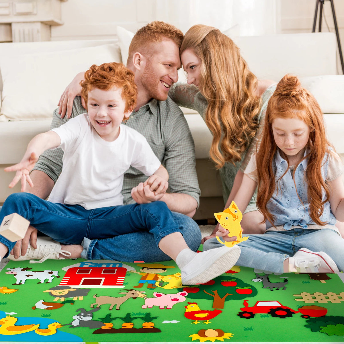 Farm Animals Felt Story Board Set – Toddler Learning Toy Felt Story Board Set Nixie