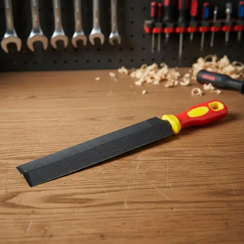 T12 Steel Rhombus File with Non-Slip Handle | Woodworking Hand File Tool Nixie