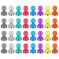 32Pcs Mini Magnetic Push Pins – 8 Colors Neodymium Fridge Magnets