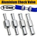 Aluminium Non-Return Check Valve Chrome NBR 6/8/10/12mm Inline Check Valve Nixie 12mm