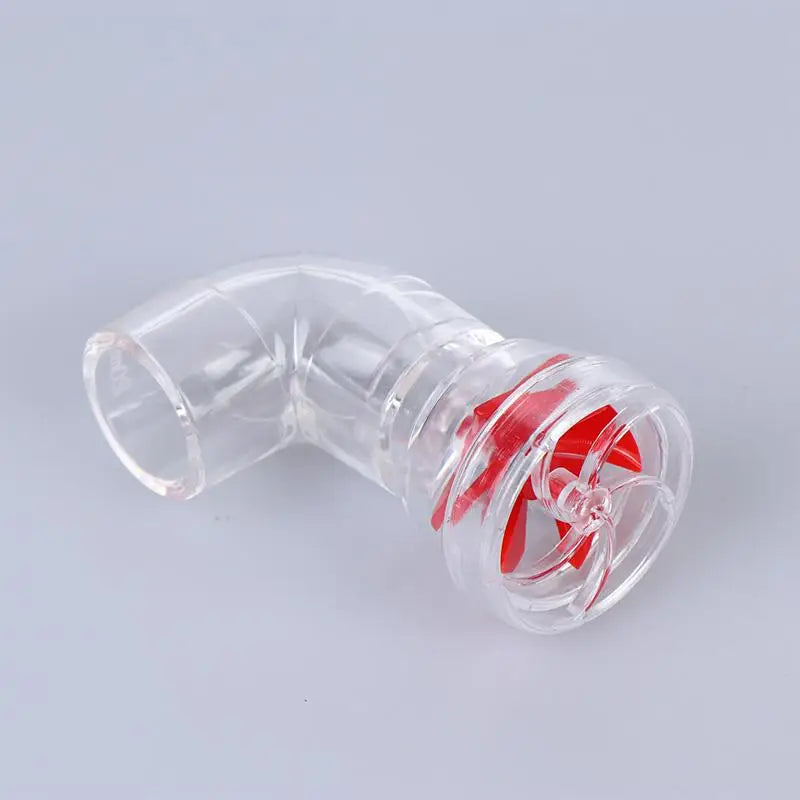 20mm Aquarium Auto-Rotating 5-Blade Wave Maker Fan Nozzle Kit Aquarium Wave Maker Nixie Transparent