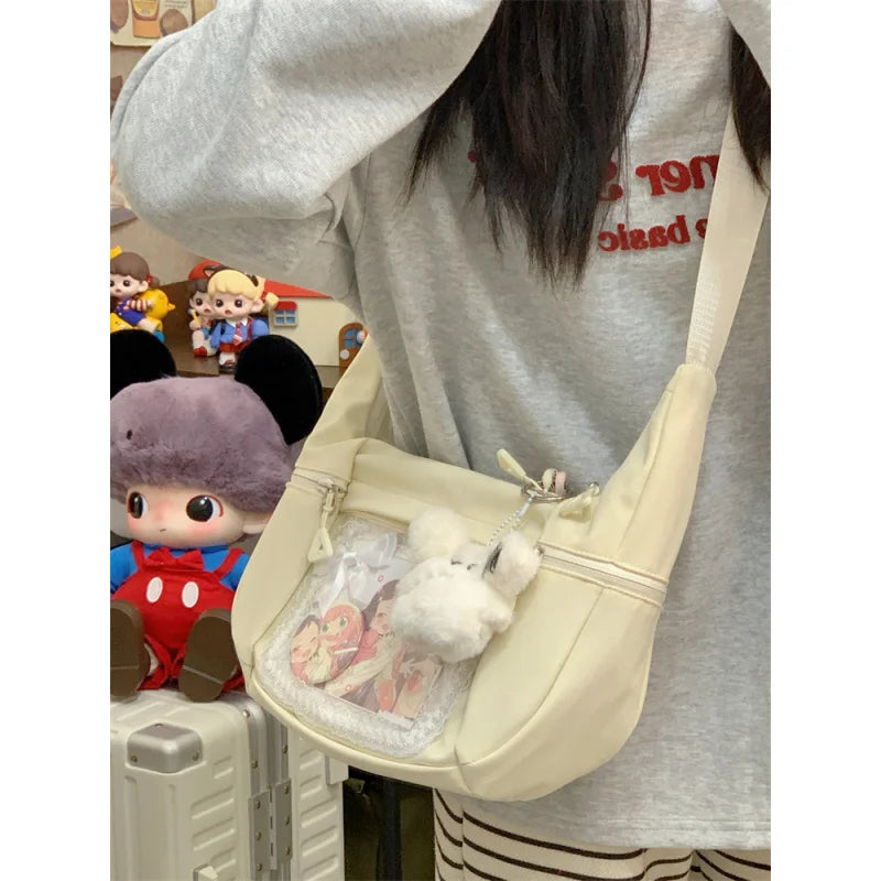 Japanese Sporty Dumpling Shoulder Bag – Large Capacity Hobo Shoulder Bag Nixie