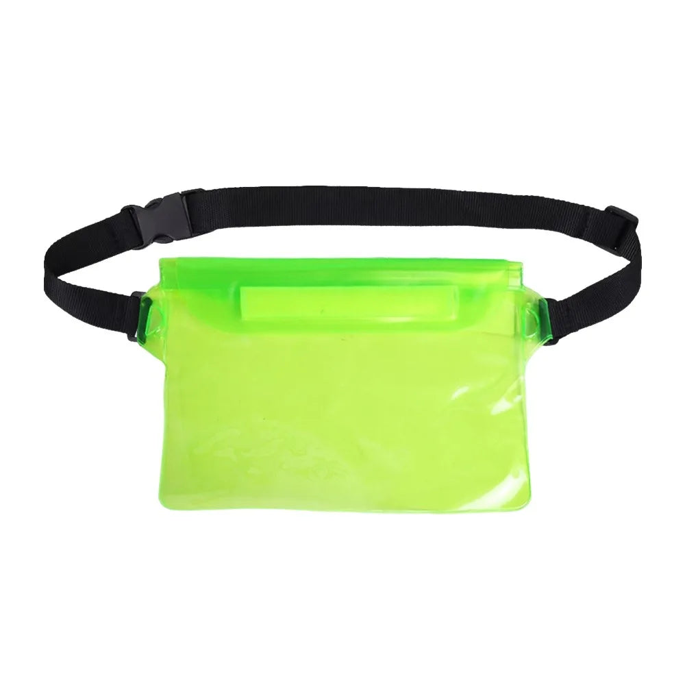 Transparent Waterproof Waist Bag – 3-Layer PVC Swimming Pack