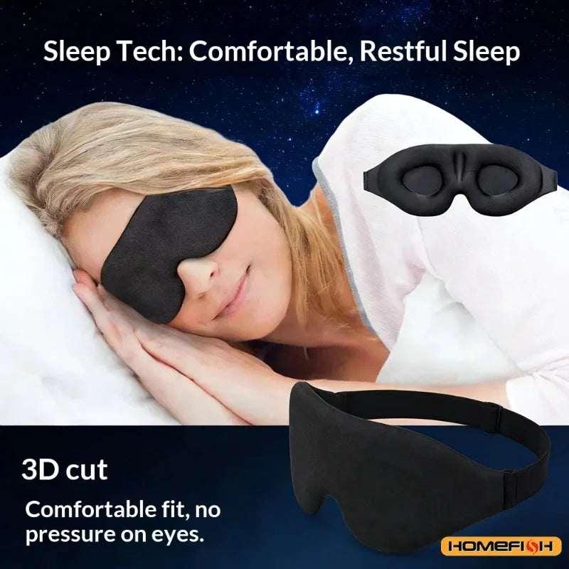 Nixie 3D Blackout Sleep Mask – Breathable & Adjustable