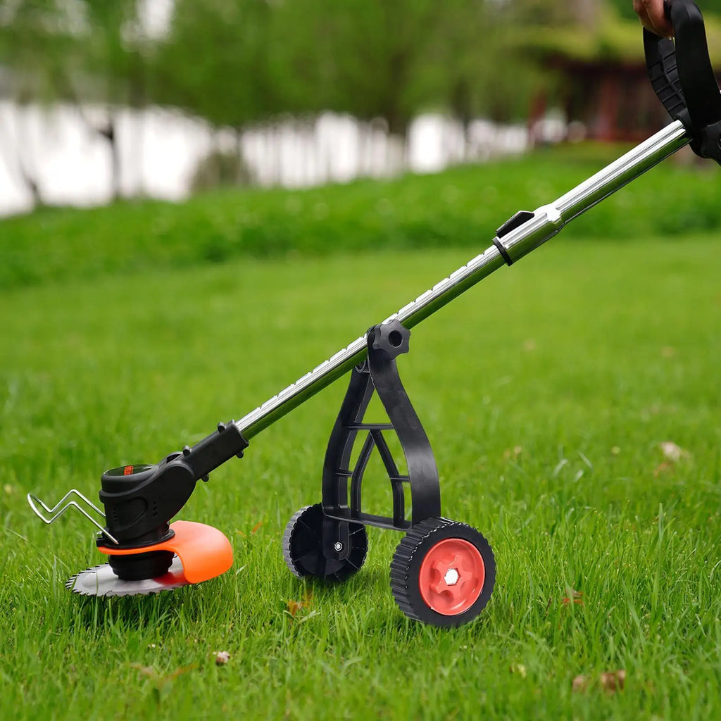 Adjustable String Trimmer Wheel Attachment | Universal Lawn Support