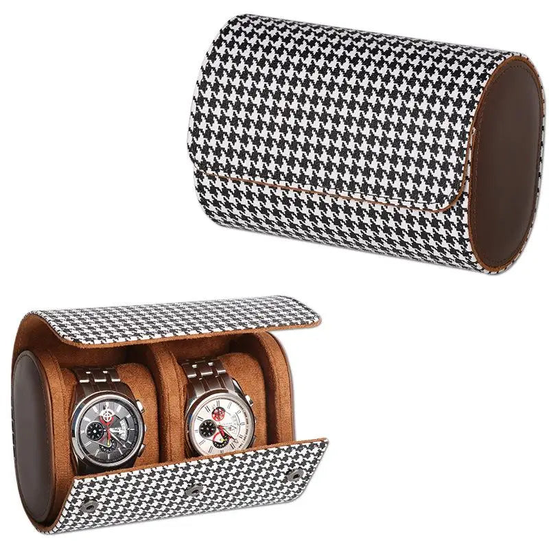 Watch Roll Travel Case – 1/2/3 Slot PU Leather Watch Organizer Watch Roll Case Nixie 2 watch slot