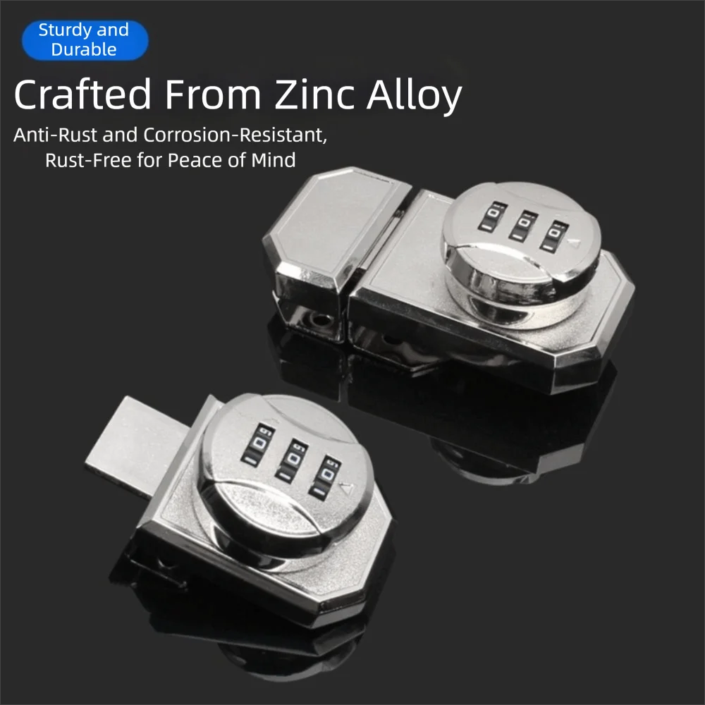 Zinc Alloy Combination Lock for Glass Doors & Cabinets Combination Door Lock Nixie