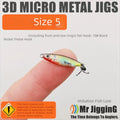 Micro Metal Jig Spoon Lure 1.5g 3g 5g – 3D Cast Fishing Bait Metal Fishing Lure Nixie 5g-with single hook Color 5