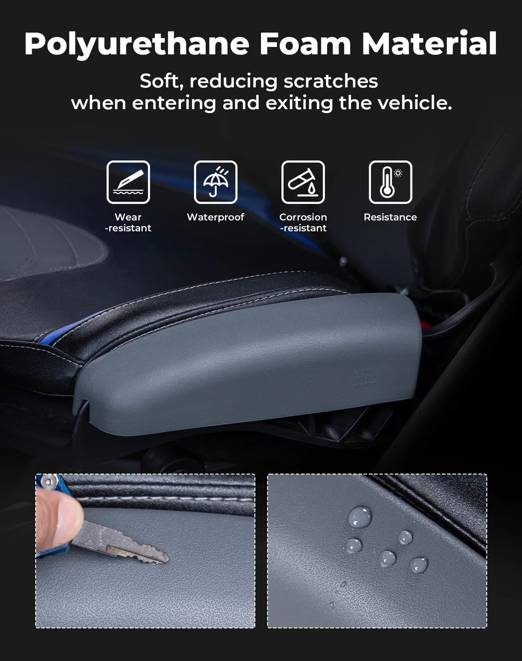 PU Foam Seat Side Pad for Can-Am Maverick X3 R MAX | KEMITOUR UTV Seat Side Pad Nixie