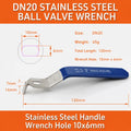 Stainless Steel Ball Valve Lever Handle DN15–DN50 | 6 Sizes