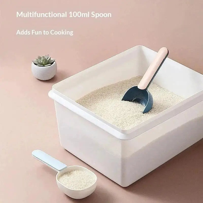 Pet Food Scoop with Bag Clip – Cat & Dog Measuring Spoon Pet Food Scoop Nixie