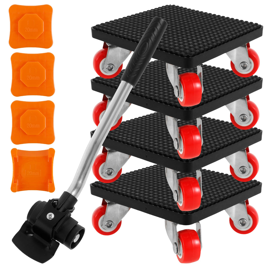 880LBS Furniture Lift Mover Tool Set – 360° Heavy Duty Rollers Furniture Mover Set Nixie