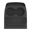 Tesla Model Y 2025 Silicone Cup Holder Console Storage Kit Console Cup Holder Nixie Black