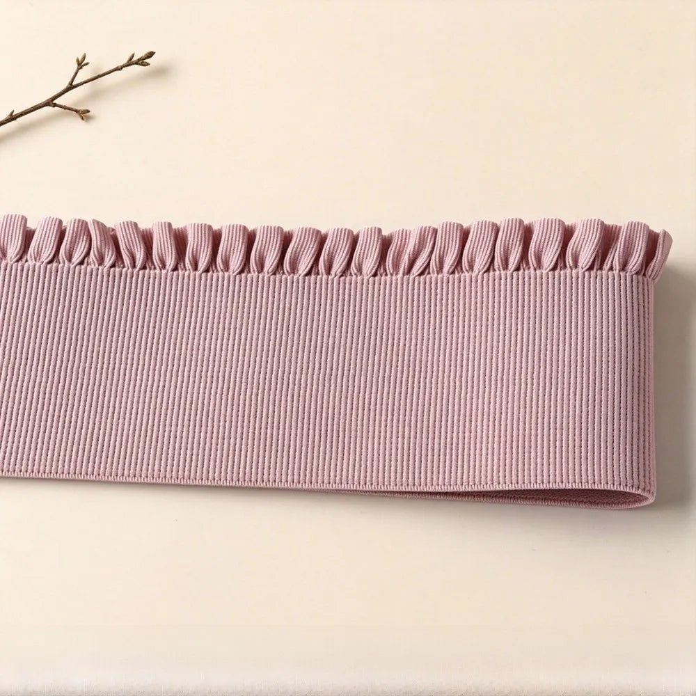 Wide Ruffle Elastic Band 1 Yard – DIY Waistband Sewing Trim