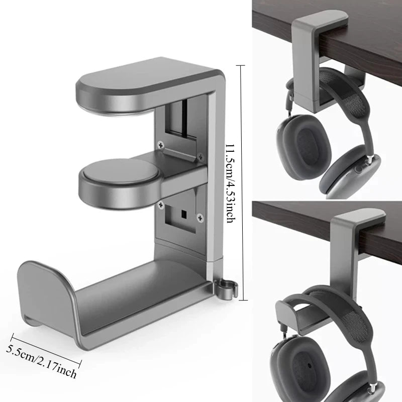 360° Rotating Headphone Stand Desk Clamp Hanger Headphone Stand Nixie