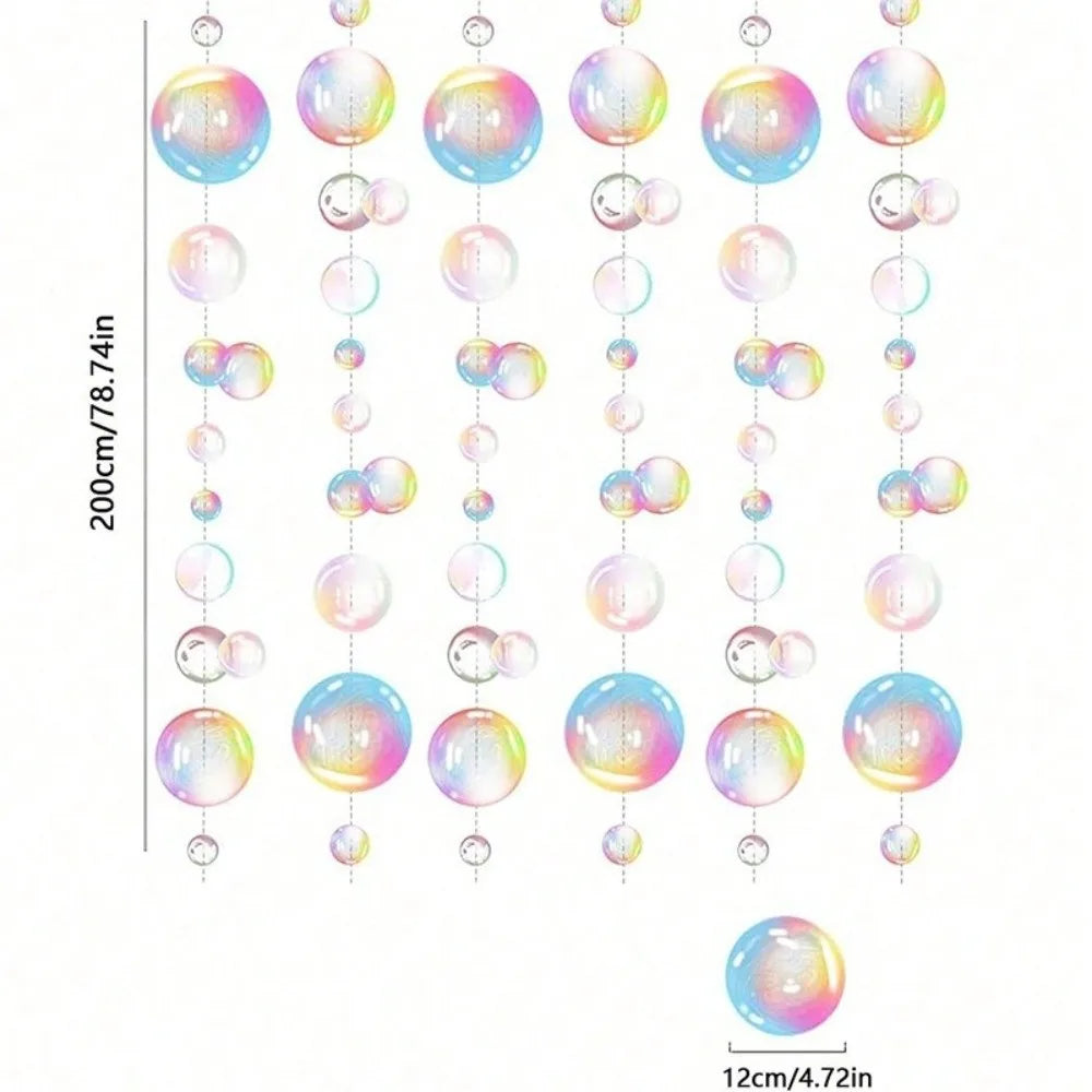 2m Bubble Hanging Banner Transparent PVC Ocean Party Decor
