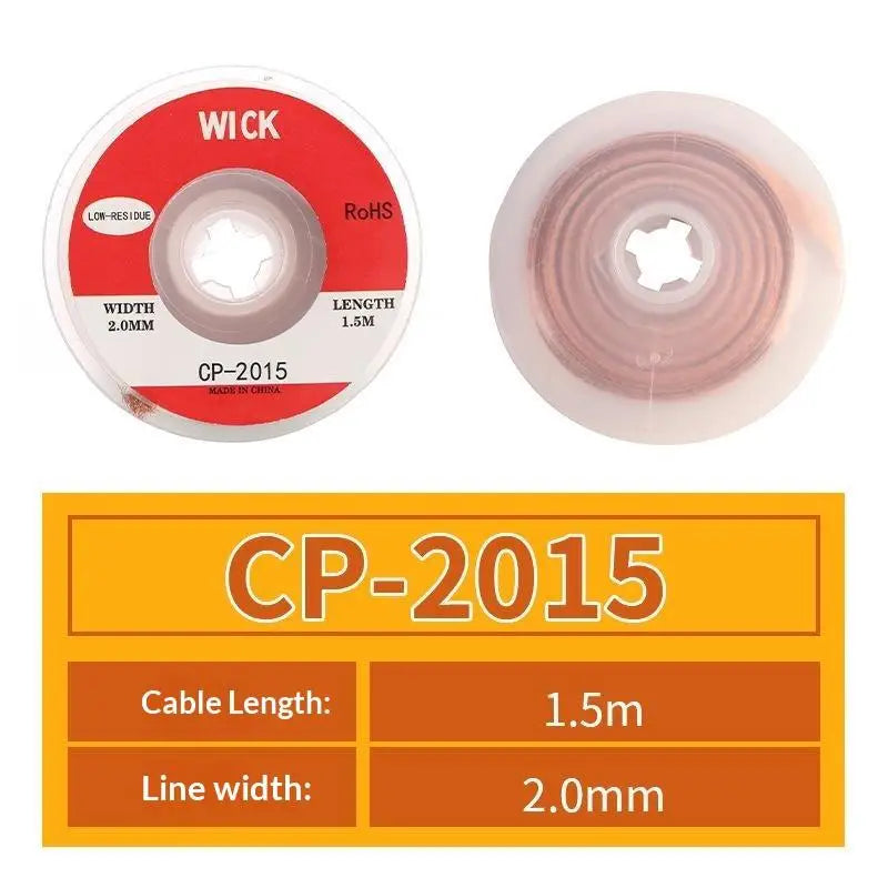 Pure Copper Desoldering Wick 1.0mm x 1.5m – PCB Solder Remover