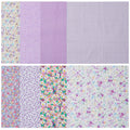 Printed Cotton Quilting Fabric Set – 8 Pre-Cut 50×50cm Squares Quilting Fabric Set Nixie M Style A