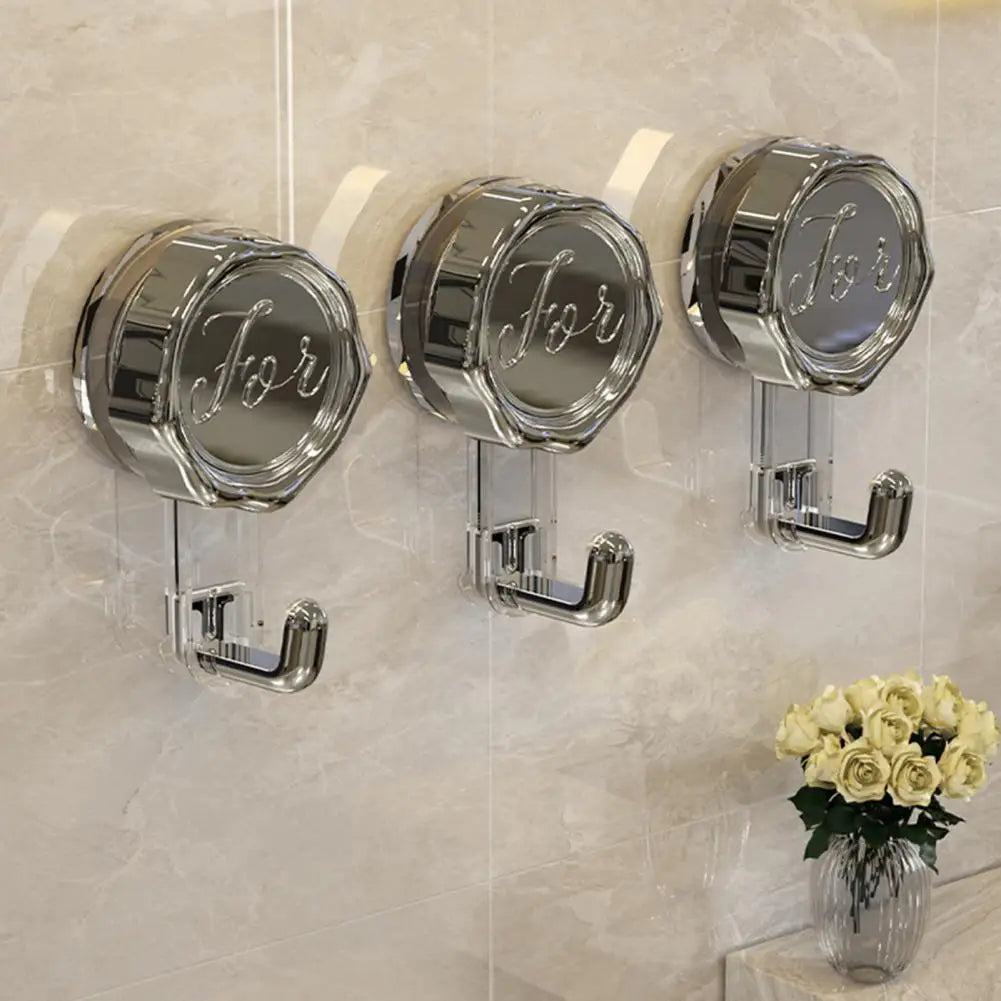 No-Drill Suction Cup Wall Hook for Kitchen & Bathroom Tiles