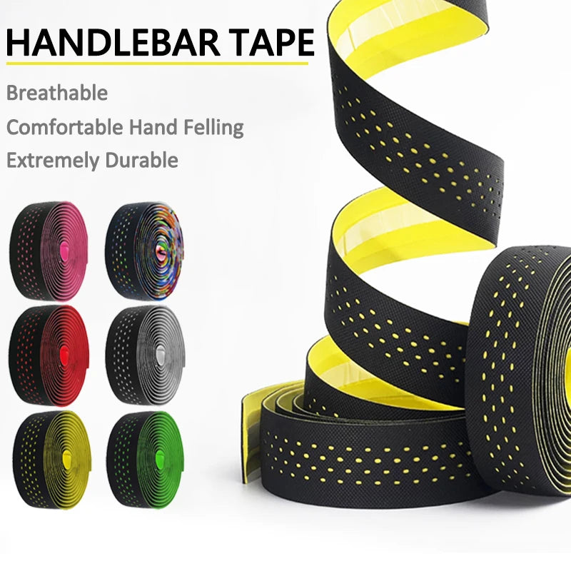 BUCKLOS Bike Handlebar Tape – Breathable PU+EVA Bar Wrap Bicycle Handlebar Tape Nixie
